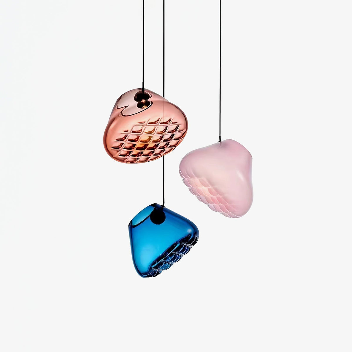 Suspension Florentine en verre et métal – faubourg & fils