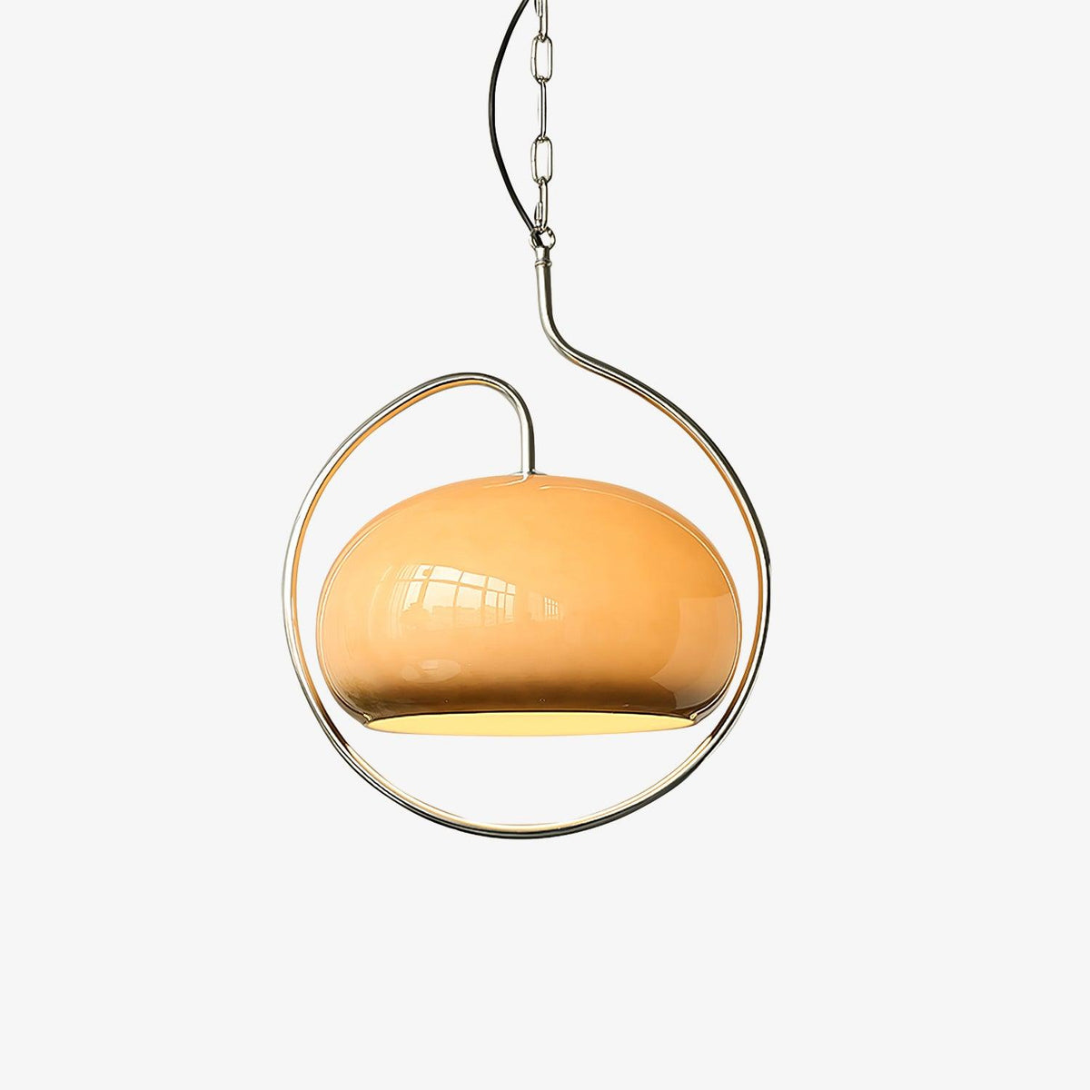Suspension Pervenche en verre et fer – faubourg & fils