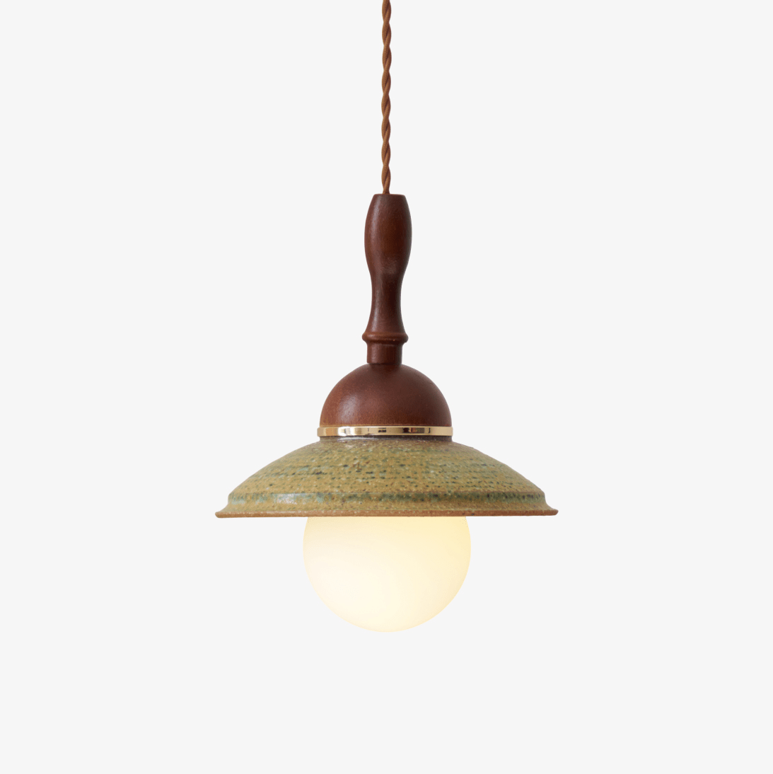 Suspension Pinède en céramique et bois – faubourg & fils