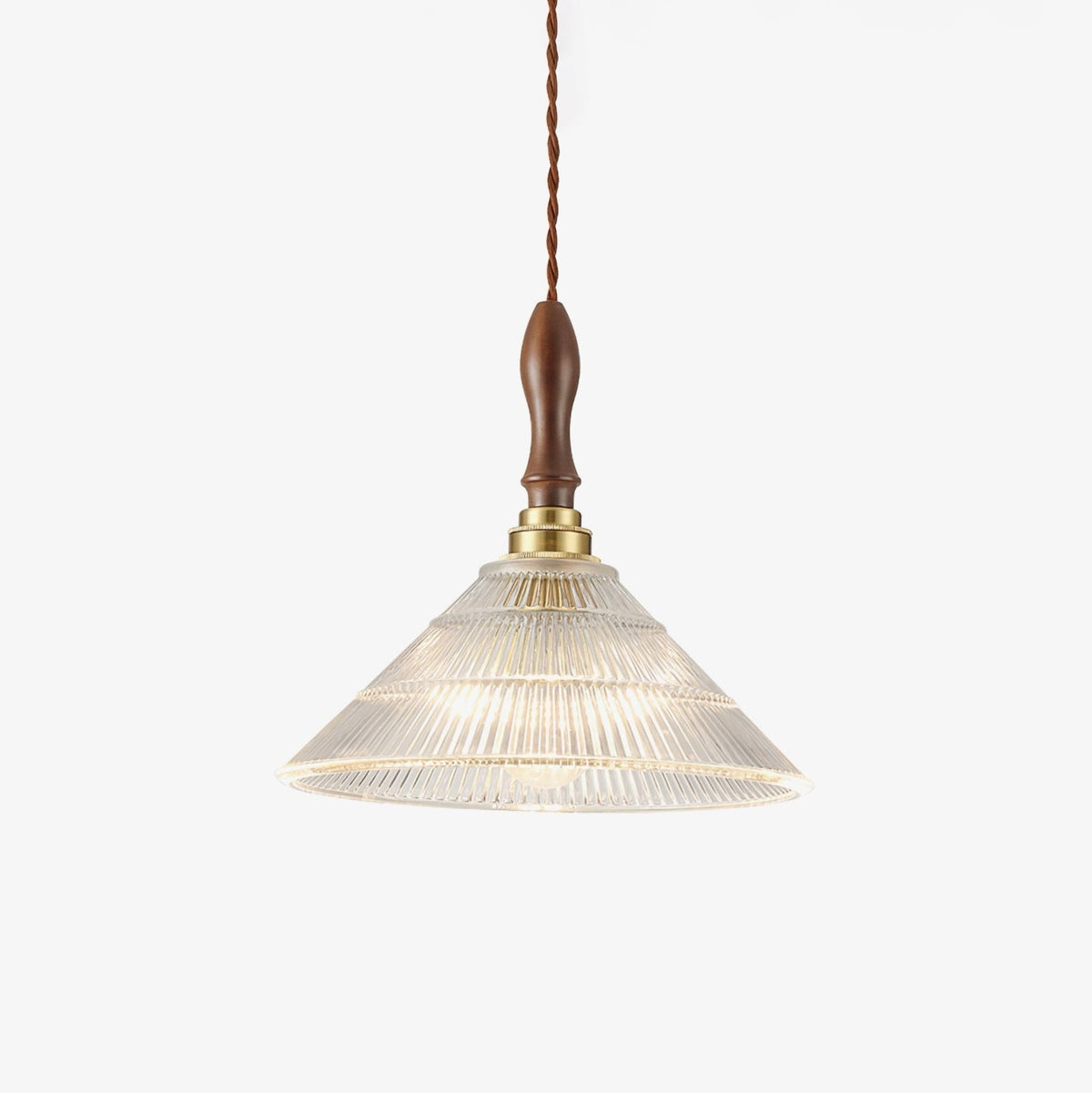 Suspension Portofino en verre et bois – faubourg & fils