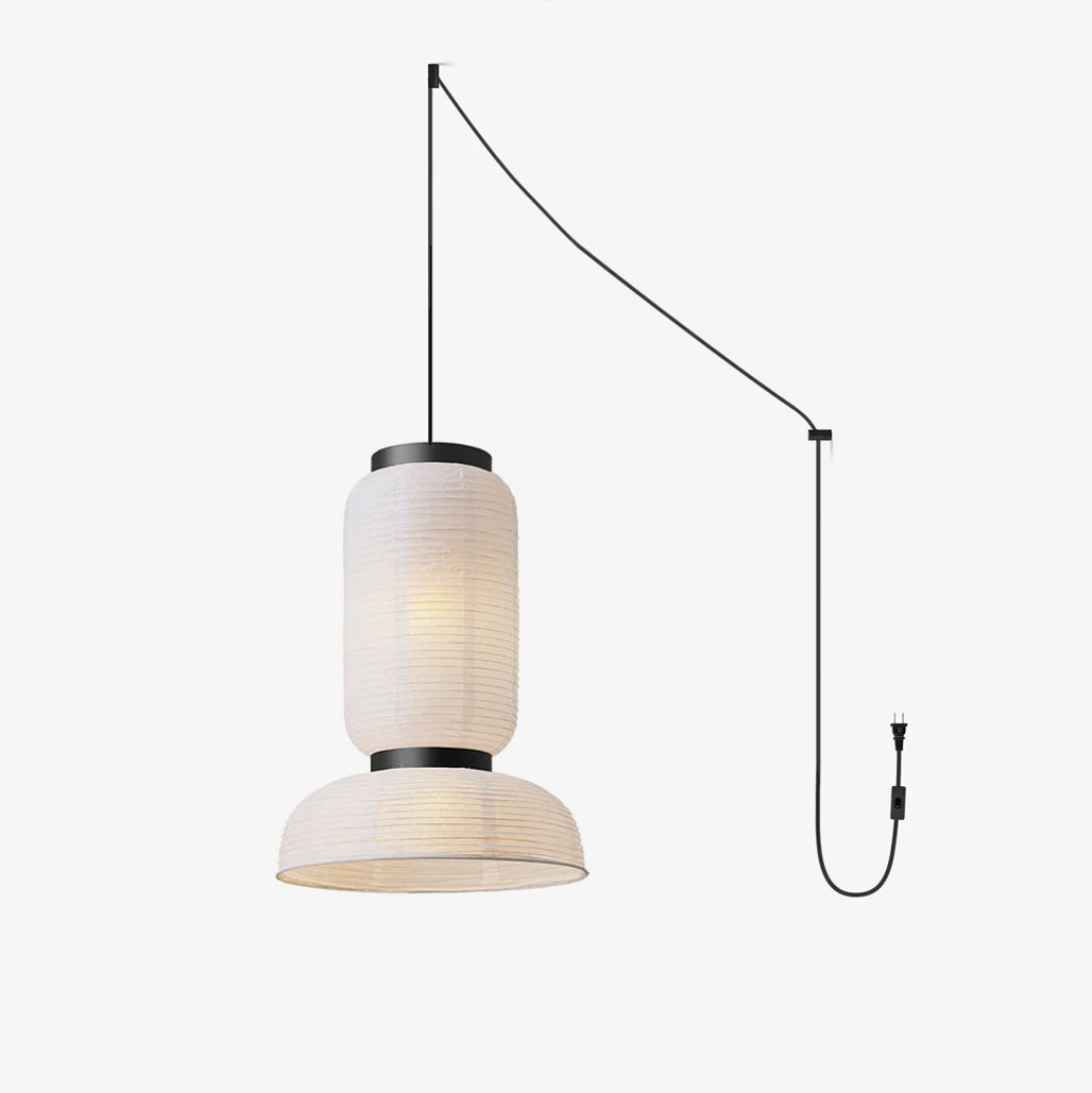 Suspension Rocaille en papier et chêne – faubourg & fils