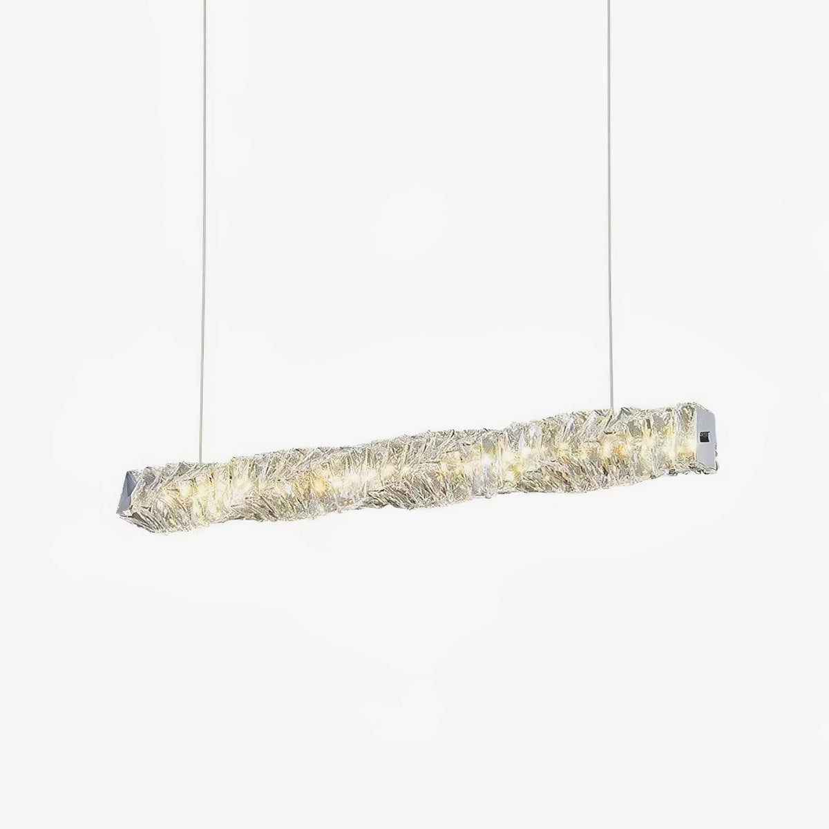 Suspension Tramontane en cristal et métal – faubourg & fils