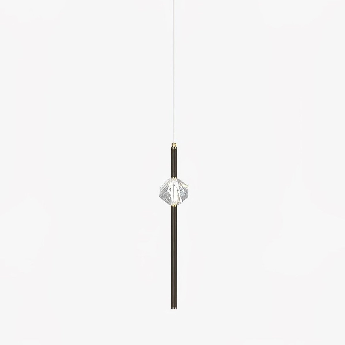 Suspension Verrière en cristal et aluminium – faubourg & fils